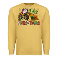 Antique Gold i dig Christmas bulldozer santa Premium Sweatshirt - JahusDesignShop