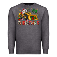 Charcoal Heather i dig Christmas bulldozer santa Premium Sweatshirt - JahusDesignShop