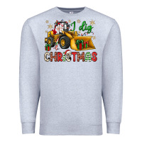 Heather Grey i dig Christmas bulldozer santa Premium Sweatshirt - JahusDesignShop