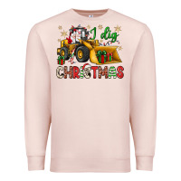 Pale Pink i dig Christmas bulldozer santa Premium Sweatshirt - JahusDesignShop
