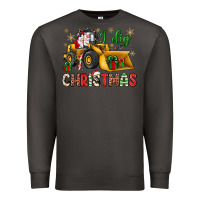 Smoke i dig Christmas bulldozer santa Premium Sweatshirt - JahusDesignShop
