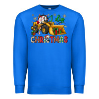 True Royal i dig Christmas bulldozer santa Premium Sweatshirt - JahusDesignShop