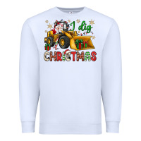 White i dig Christmas bulldozer santa Premium Sweatshirt - JahusDesignShop