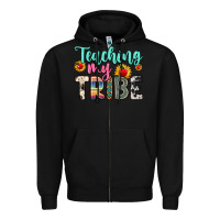 Black teaching my tribe Zipper Hoodie - Zillion Design Studio