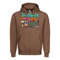 Chestnut teaching my tribe Zipper Hoodie - Zillion Design Studio