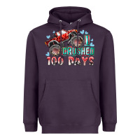 Plum i crushed 100 days Heavyweight Hoodie - RacoonDesign