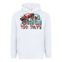 White i crushed 100 days Heavyweight Hoodie - RacoonDesign