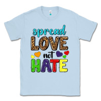 Dusty Blue spread love not hate Classic Tee - texasbilliewilder