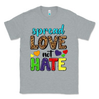Heather Grey spread love not hate Classic Tee - texasbilliewilder