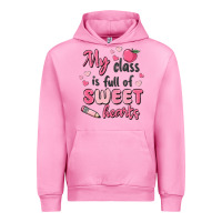 Fuchsia Pink my class is full of sweet hearts Urban Hoodie - MaliasSmallBusiness