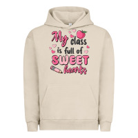 Pigment French Oak my class is full of sweet hearts Urban Hoodie - MaliasSmallBusiness