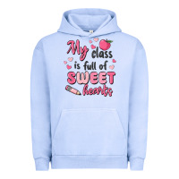 Pigment Grape Ice my class is full of sweet hearts Urban Hoodie - MaliasSmallBusiness