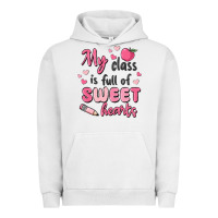 Pigment Lunar Rock my class is full of sweet hearts Urban Hoodie - MaliasSmallBusiness