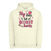 Pigment Pistachio my class is full of sweet hearts Urban Hoodie - MaliasSmallBusiness