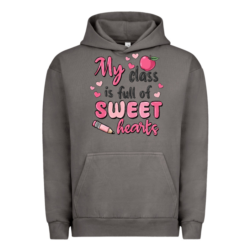 My Class Is Full Of Sweet Hearts Urban Hoodie by MaliasSmallBusiness | Teevron