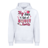 White my class is full of sweet hearts Urban Hoodie - MaliasSmallBusiness