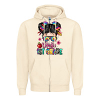 Sandshell hello first grade Zipper Hoodie - texasbilliewilder