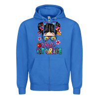True Royal hello first grade Zipper Hoodie - texasbilliewilder