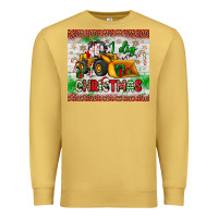 Antique Gold i dig christmas bulldozer santa Premium Sweatshirt - JahusDesignShop