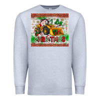 Heather Grey i dig christmas bulldozer santa Premium Sweatshirt - JahusDesignShop