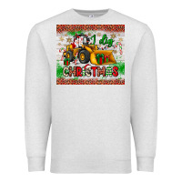 Oatmeal Heather i dig christmas bulldozer santa Premium Sweatshirt - JahusDesignShop