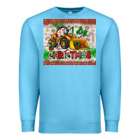 Ocean Blue i dig christmas bulldozer santa Premium Sweatshirt - JahusDesignShop