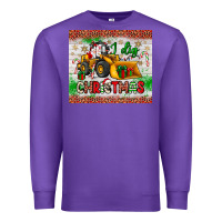 Purple i dig christmas bulldozer santa Premium Sweatshirt - JahusDesignShop
