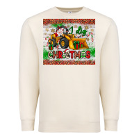 Sandshell i dig christmas bulldozer santa Premium Sweatshirt - JahusDesignShop