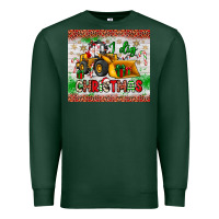 Sports Green i dig christmas bulldozer santa Premium Sweatshirt - JahusDesignShop