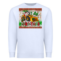 White i dig christmas bulldozer santa Premium Sweatshirt - JahusDesignShop