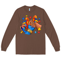 Chestnut Autism afro girl sneakers Long Sleeve Tee - RanaPortraitStore