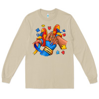 Mushroom Autism afro girl sneakers Long Sleeve Tee - RanaPortraitStore
