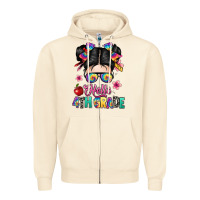 Sandshell hello fourth grade Zipper Hoodie - texasbilliewilder