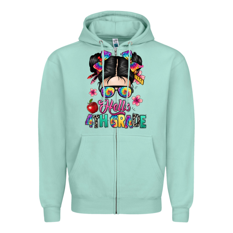 Hello Fourth Grade Zipper Hoodie by texasbilliewilder | Teevron