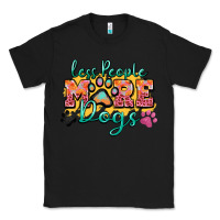 Black less people more dogs paw zillion Classic Tee - Zillion Design Studio