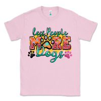 Bubblegum Pink less people more dogs paw zillion Classic Tee - Zillion Design Studio