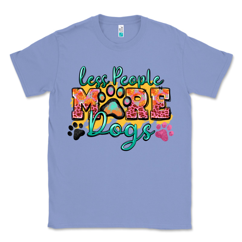 Less People More Dogs Paw Zillion Classic Tee by Zillion Design Studio | Teevron