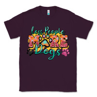 Plum less people more dogs paw zillion Classic Tee - Zillion Design Studio