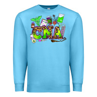 Ocean Blue cna halloween Premium Sweatshirt - AdoDesignShop