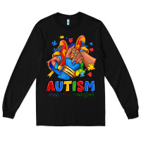 Black Autism accept love understand afro girl sneakers Long Sleeve Tee - RanaPortraitStore