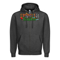 Charcoal Heather spanish teacher Zipper Hoodie - Zillion Design Studio