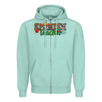 Seafoam spanish teacher Zipper Hoodie - Zillion Design Studio