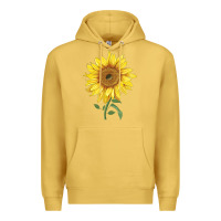 Antique Gold bambino sunflower Premium Hoodie - LillyAllenDesigns
