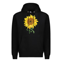 Black bambino sunflower Premium Hoodie - LillyAllenDesigns