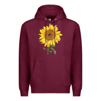 Burgundy bambino sunflower Premium Hoodie - LillyAllenDesigns