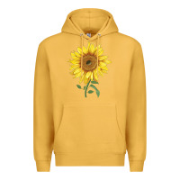 Mustard bambino sunflower Premium Hoodie - LillyAllenDesigns