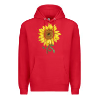 Red bambino sunflower Premium Hoodie - LillyAllenDesigns
