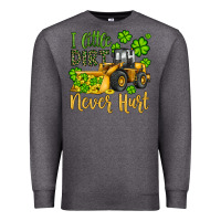 Charcoal Heather a little dirt never hurt st patricks bulldozer Premium Sweatshirt - JahusDesignShop