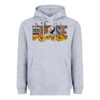 Heather Grey nurse sunflower Heavyweight Hoodie - FaDigitalArtStudio