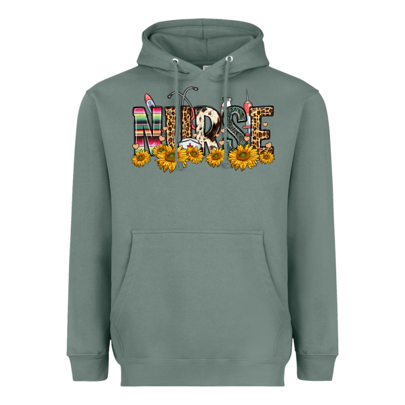Nurse Sunflower Heavyweight Hoodie by FaDigitalArtStudio | Teevron